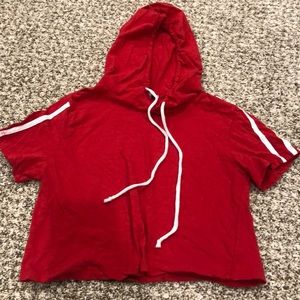 Red crop top
